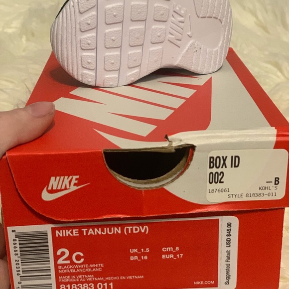 Toddler Nike Sneakers black white - Picture 6 of 7